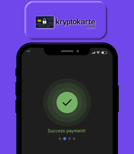 Payment success notification displayed on a smartphone